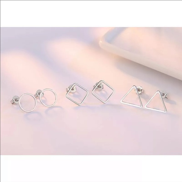 ▪️triangle earrings delicate ▪️ - Picture 4 of 5